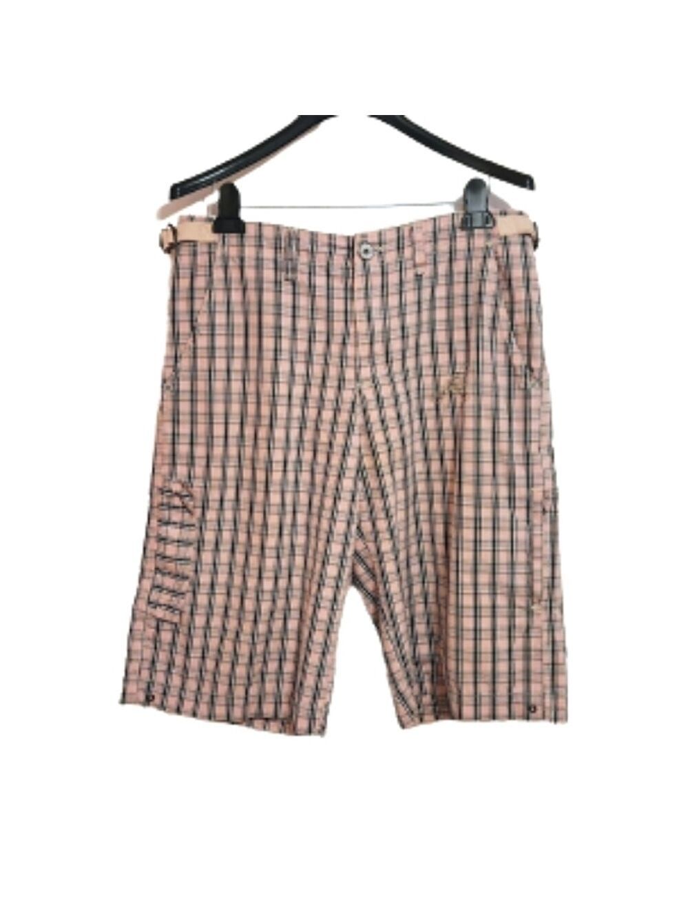 Scotch & Soda Pink Plaid Bermuda Shorts Cotton Medium
